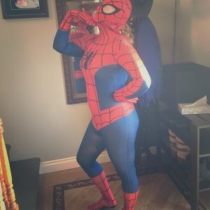 Spiderman costume.
